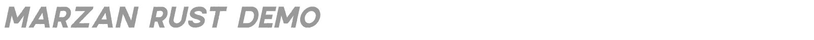 Marzan font preview